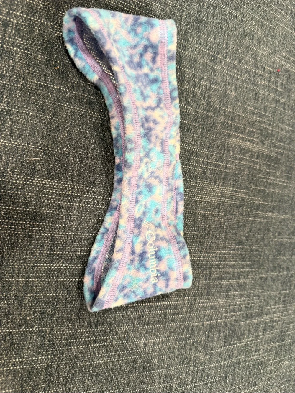 Columbia Kids Purple and Blue Fleece winter headband